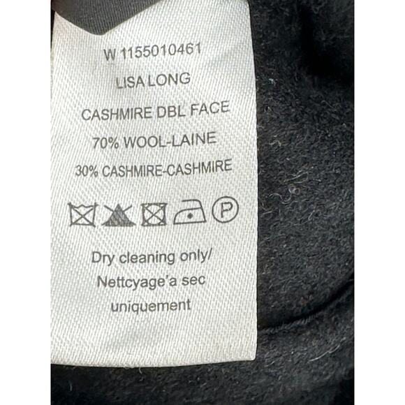 Joseph Lisa Long Wool Cashmere Coat Collared Long Long Sleeve Winter 38 US 6 - Picture 8 of 13